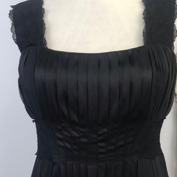 DIANE VON  FURSTENBERG Black 100% Silk Mini Bubble Dress Size 4 - Picture 8 of 9